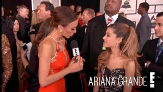 Ariana Grande at the GRAMMYs 2014 Red Carpet Interview  January 26th [upl. by Weatherley]