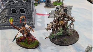 AoS Battle Report Seraphon vs Big Waaagh [upl. by Natie465]