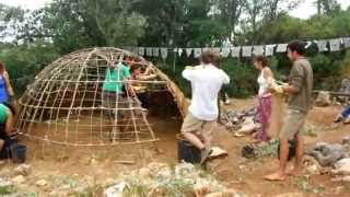 Temazcal em Terras de Lyz  Workcamp de Construção Natural [upl. by Ocire]