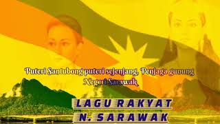 Puteri Santubong  Lirik   Lagu Rakyat NSarawak [upl. by Melinde]