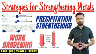 Strategies for Strengthening Metals  Precipitation Strengthening  Work Hardening [upl. by Fawne]