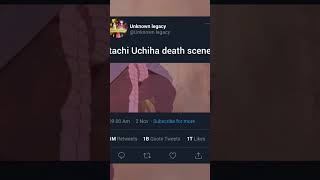 Itachi death scene made everyone cry itachi death scene anime edit [upl. by Ardnasela]