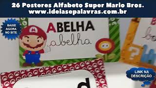 26 Pôsteres do Alfabeto Super Mario 4 Tipos de Letras para Educação Infantil ideiasepalavras [upl. by Karon634]