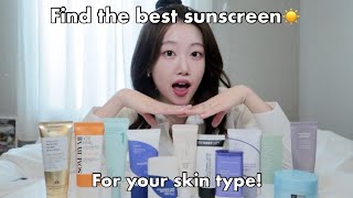 Best Korean SUNSCREENS Comparing ALL sunscreens for different skin types☀️ texture smell [upl. by Cliffes145]