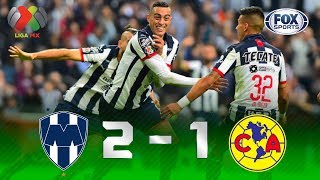 Monterrey  América 21  GOLES  Final Ida  Liga MX [upl. by Janik799]