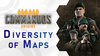 Commandos Origins  Diversity of Maps Trailer US [upl. by Eolanda354]