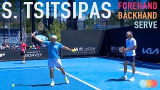 Stefanos Tsitsipas  Forehand Backhand [upl. by Aiyt]