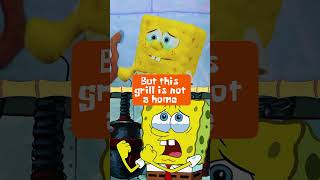 spongebob and mr krabs sing quotthis grill is not a homequot 🥺 as puppets shorts [upl. by Nylirrej]