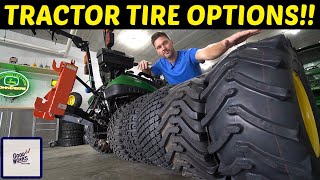 THE ULTIMATE TRACTOR TIRE GUIDE TREAD PATTERN OPTIONS 👨‍🌾🚜 [upl. by Pickett644]