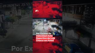 Por exceso de velocidad auto deportivo de lujo choca contra árbol en Puebla  N shorts [upl. by Iams]