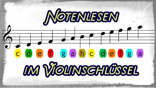 Notenlesen im Violinschlüssel [upl. by Mark]