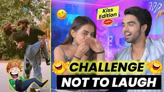 Try Not To Laugh Challenge With Best Friend Kiss Edition DARK MEMES [upl. by Wallache]