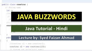 JAVA BUZZWORDS  FEATURES OF JAVA  JAVA BEGINNERS VIDEOS  HINDI URDU [upl. by Elcarim956]