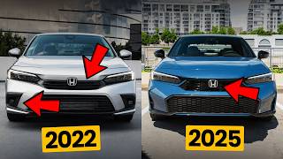 Honda Civic 2025 vs 2022  NEW Interior  Exterior Design [upl. by Nerro705]