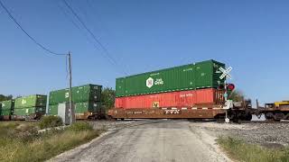 Damery Rd Grade Crossing Blue Mound IL 92024 [upl. by Nnayelhsa]