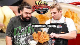 Preparing The Ultimate Blooming Onion  Tasty Tailgating Ep 7 [upl. by Delphine]