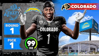 Trading Up to 1 for Colorados Phenom in NFL Draft Chargers Season 3 [upl. by Enwahs]