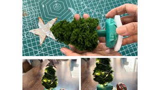 DIY Yarn Christmas Tree 🌲  Christmas tree making Idea [upl. by Naruq118]