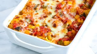 Easy Vegetable Lasagna Recipe  How to Make Fresh Vegetable Lasagna [upl. by Erdda]