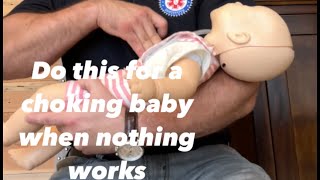 Do this for a choking infant When nothing works this is the next stepsave the choking baby [upl. by Onivla]