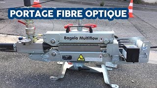 Portage  soufflage de fibre optique avec Multiflow  RDS France [upl. by Immij]