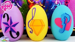 My Little Pony Dazzlings Play Doh Eggs Adagio Dazzle Aria Blaze Sonata Dusk MLP  SETC [upl. by Geaghan]