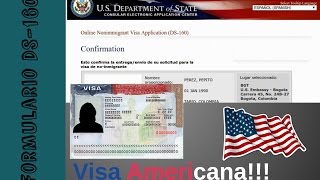 Como diligenciar el Formulario de Visa americana DS 160  LocoLand [upl. by Kerrin]