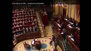 23 de febrero de 1981  Golpe de Estado en el Congreso de los Diputados de España [upl. by Anilejna]