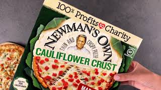 Newman’s Own NEW Margherita Cauliflower Crust Pizza  It’s GLUTENFREE [upl. by Doomham]