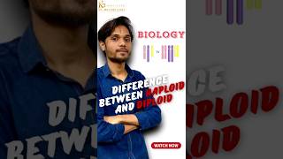 What is the difference between haploid and diploid in biology k2institute shorts  Fanesh sir [upl. by Alexander933]