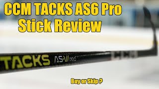 CCM Tacks AS6 Pro hockey stick review  Is the ASVI better than the ASV Pro [upl. by Darnok805]