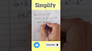 Simplify class 9th  chapter 1  Number system maths mathsclass simplification matholympiad [upl. by Jennica]