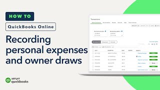 How to record personal expenses and owner draws in QuickBooks Online [upl. by Rik838]