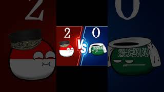 Indonesia vs Arab 20🤣🗿countryballanimation pialadunia2026shortsvideo [upl. by Raual]