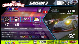 The Championnat by BAM Simracing  Saison 3  Round 8  Poule A [upl. by Dnomar336]