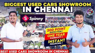 Biggest Used Car Showroom in Chennai  Spinny Cars  500 Cars  VANDU URUTTI [upl. by Idoux]