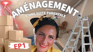 AMÉNAGEMENT D’UNE SUITE PARENTALE EP1 suiteparentale 500subs [upl. by Lihcox]