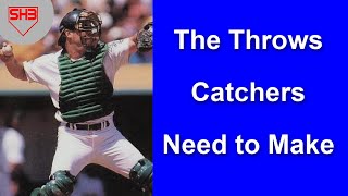 Different Catcher Throws in Baseball and Softball [upl. by Oira]