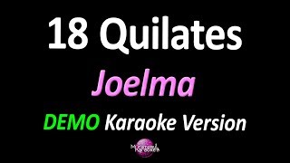 18 QUILATES DEZOITO QUILATES DEMO Karaoke Version  Joelma [upl. by Towland]