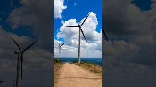 wind turbine 2024 mountains windfarming cleanenergy windturbine [upl. by Orazio]