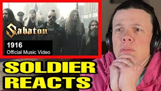 Sabton 1916 Motörhead Cover US Soldier Reacts EMOTIONAL [upl. by Heigl224]