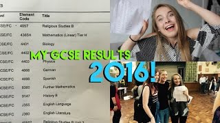 MY GCSE RESULTS 2016  Eve [upl. by Harehs]