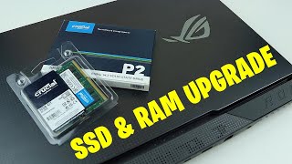 ASUS ROG Strix G17 SSD and RAM Upgrade [upl. by Cesya]