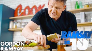 The Perfect Steak Sandwich Recipe in Just 10 Minutes  Gordon Ramsay [upl. by Soinotna727]