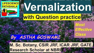 Vernalization in plants  TGT  PGT  GATE  GIC  Lt Grade Biology [upl. by Fransisco902]