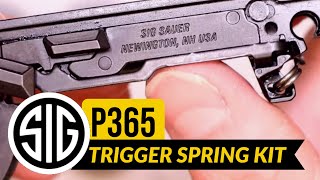 Sig Sauer P365 Trigger Spring Kit  Sig Sauer P365 Accessories by MCARBO [upl. by Charmion415]