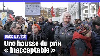 Pass Navigo  Les usagers en colère après l’augmentation du prix des transports en IDF [upl. by Ammeg]