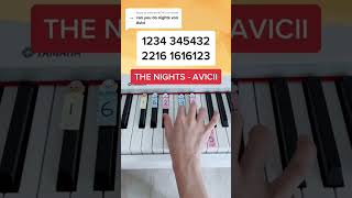 The Nights  Avicii Piano Tutorial thenightsavicii pianotutorialeasy pianobeginner [upl. by Savitt]