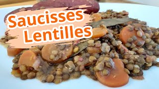 SAUCISSES LENTILLES MAISON avec la cocote SEB CLIPSO 😀 [upl. by Rothenberg]