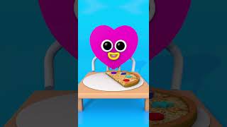 Shape Friends’ Pizza Mukbang🍕 kidslearning funny [upl. by Twelve]